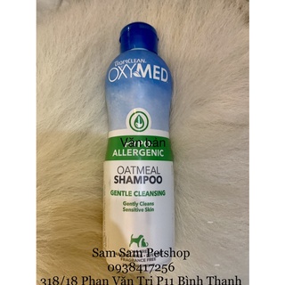 Sữa tắm TropiClean OxyMed Hypo-Allergeni cho chó mèo con da nhạy cảm 592ml