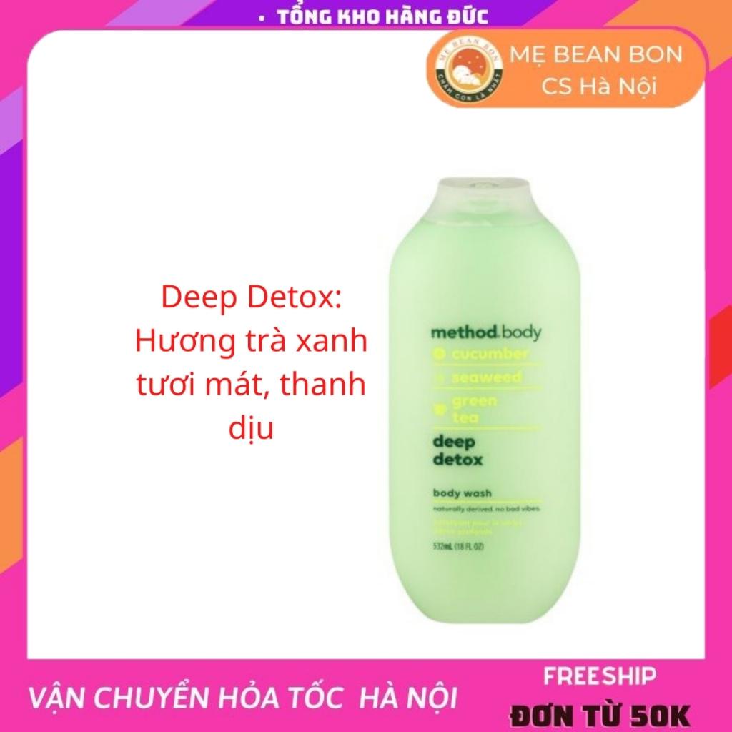 Sữa Tắm Method Body 532ml hương thơm nước hoa giúp Dưỡng Ẩm Và Làm Trắng Da đem lại làn da mịn màng, trắng sáng