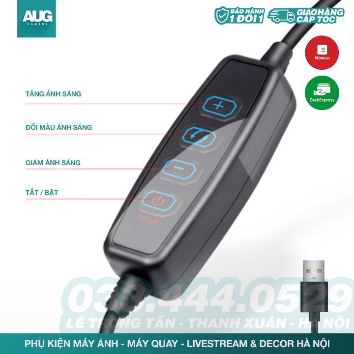 Đèn Led Live Stream Hỗ trợ ánh sáng Chụp Ảnh, Make Up Trang Điểm, Chụp ảnh sản phẩm. 3 Chế Độ Sáng