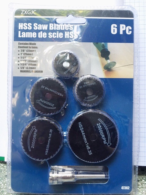 Bộ cưa đĩa mini 6pcs ( trắng + đen )