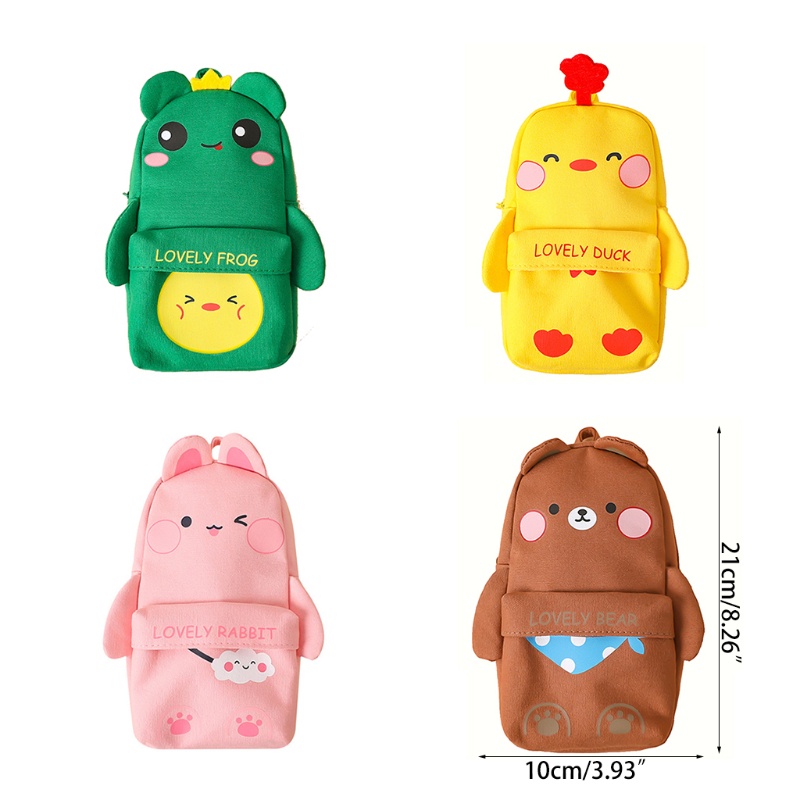 Túi Đựng Mỹ Phẩm / Đồ Vệ Sinh Cá Nhân Bằng Vải Canvas Có Khóa Kéo Mới Lạ Dành Cho Học Sinh / Trẻ Em