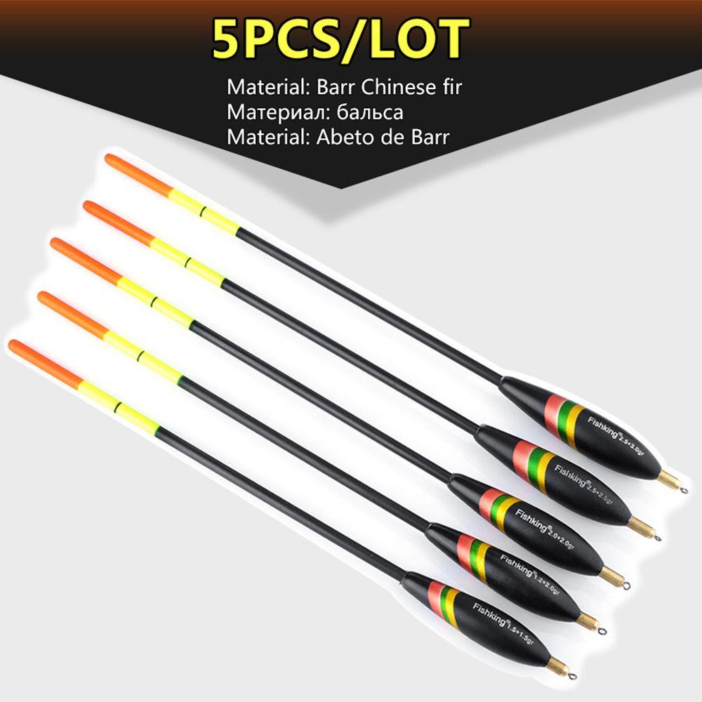 SHOUKEY Set 5 Phao Câu Cá Bằng Gỗ Paulownia Siêu Bền