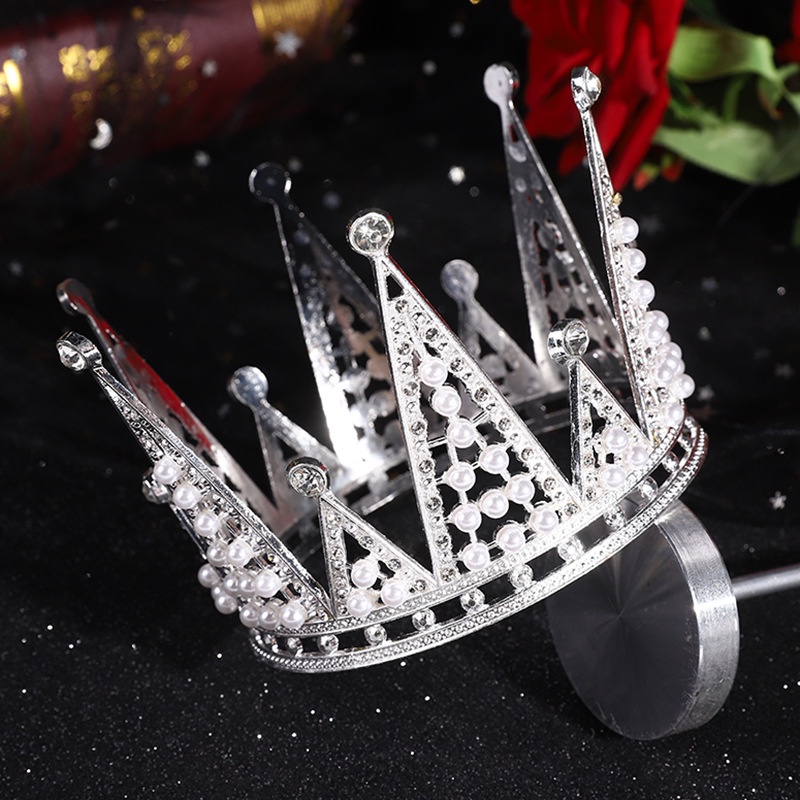 Vương miện cô dâu tam giác cao cấp đội đầu, phụ kiện tóc, phụ kiện chụp ảnh nail đẹp