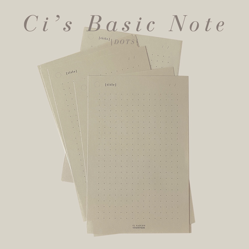 Ci's Basic Note - Dots (Giấy ghi chú cơ bản)