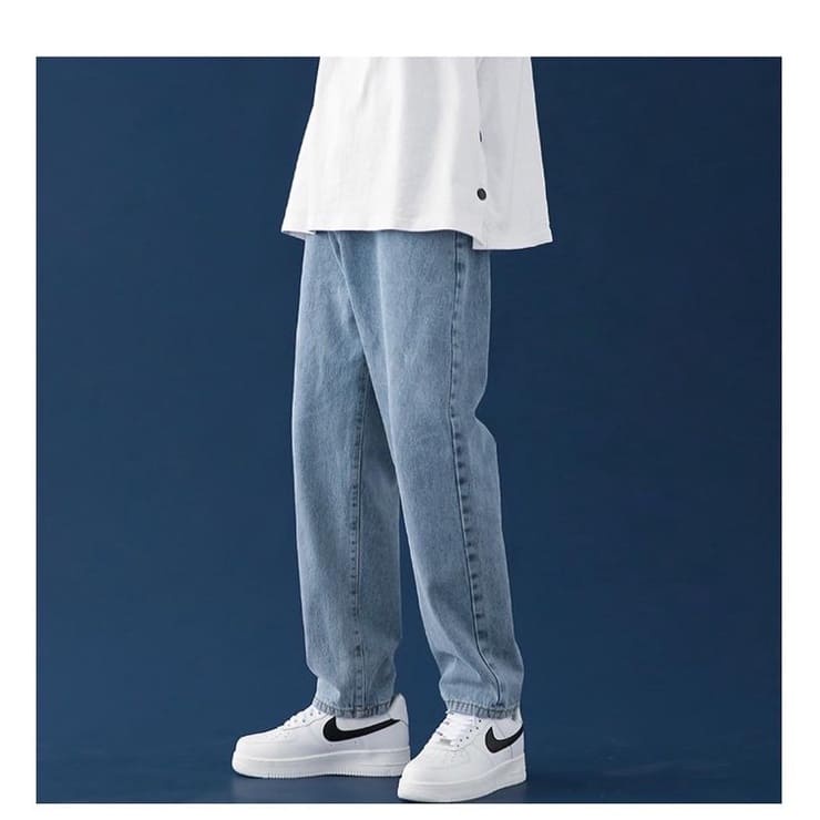 ( jean dày) Quần jean nam - baggy trơn xám jean cao cấp - phong cách riêng biệt