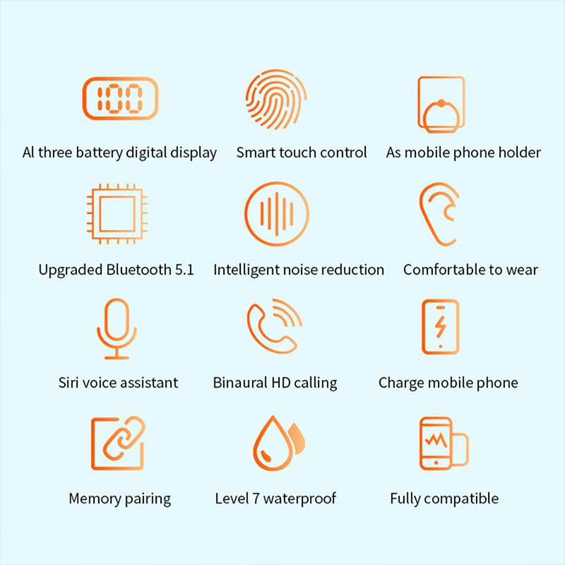Tai Nghe Bluetooth Kiêm Sạc Dự Phòng F9, Tai Nghe Không Dây nhét tai âm thanh chất, pin siêu khủng, Thể thao chống nước | BigBuy360 - bigbuy360.vn