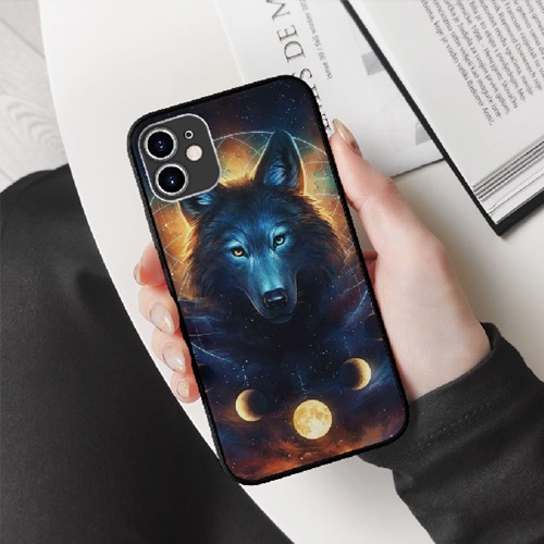 Ốp Chống Vỡ Màn Hình Chó Sói Cô Độc Anime Thiên Hà Loại Tốt Nhất cho IPHONE SAMSUNG WOL20210014
