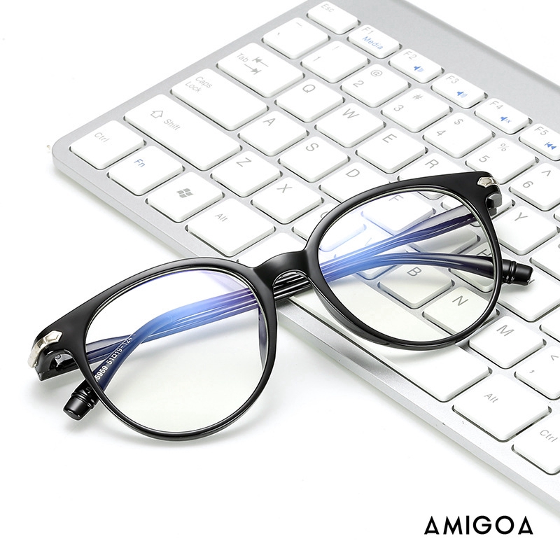 ✨✨Mắt Kính Gọng Tròn Trong Suốt Chống Ánh Sáng Xanh Thời Trang Cho Nam Nữ