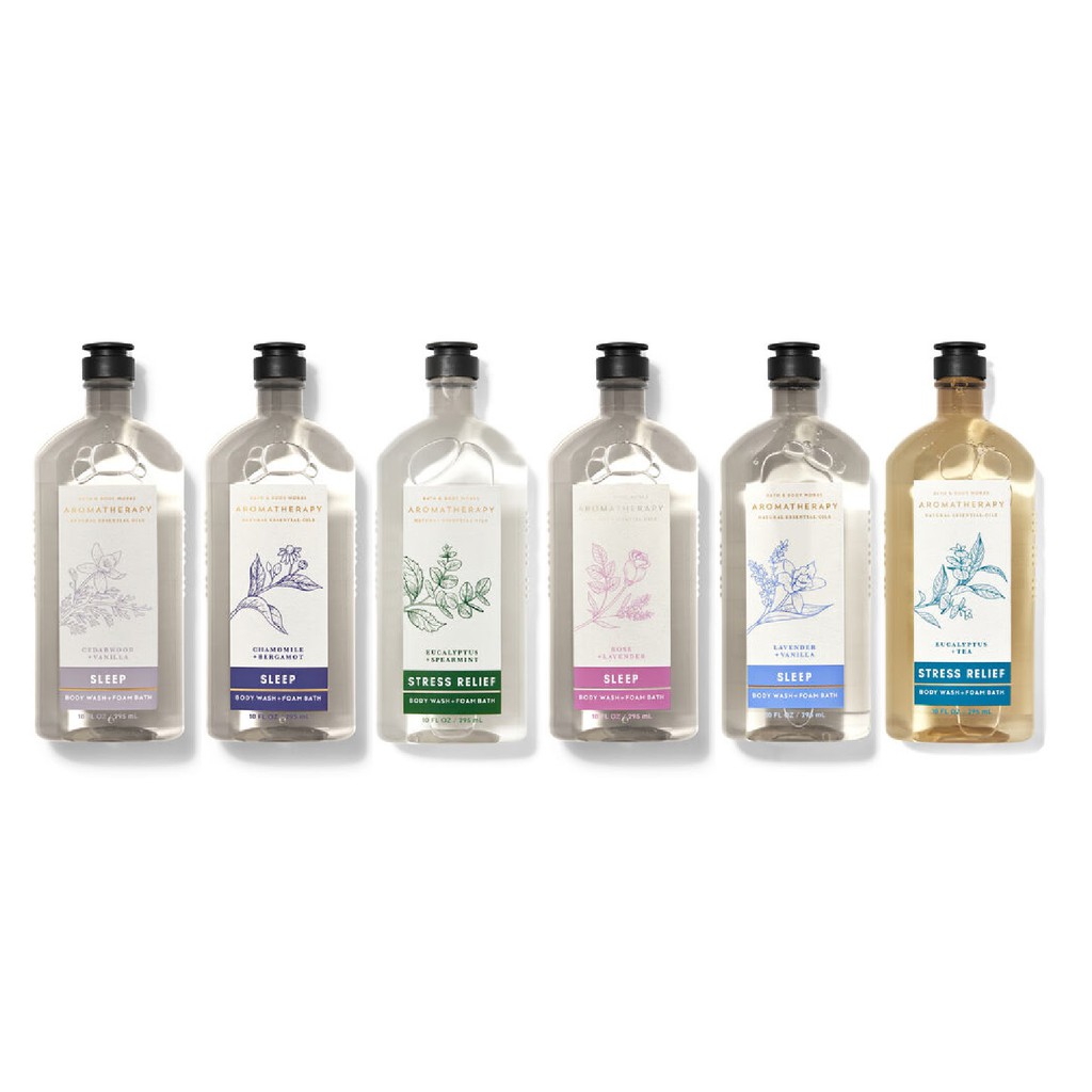 GEL TẮM DÒNG THƯ GIÃN BATH & BODY WORKS AROMATHERAPY STRESS RELIEF | LOVE | SLEEP | ENERGY 295ML | BigBuy360 - bigbuy360.vn