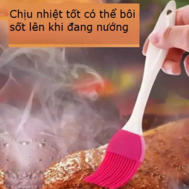 Chổi quét dầu ăn silicon chịu nhiệt, cọ silicon nướng thịt, khuôn làm bánh cho nồi