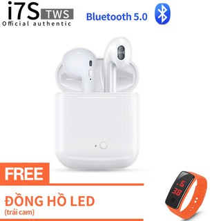 [ GIÁ HUỶ DIỆT] Tai nghe Bluetooth không dây i7s-Tws loại 2 tai nghe kèm hộp sạc âm thanh cực hay