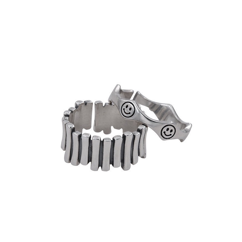 Nhẫn đeo tay thiết kế đơn giản thời trang theo phong cách hip hop hàn quốc