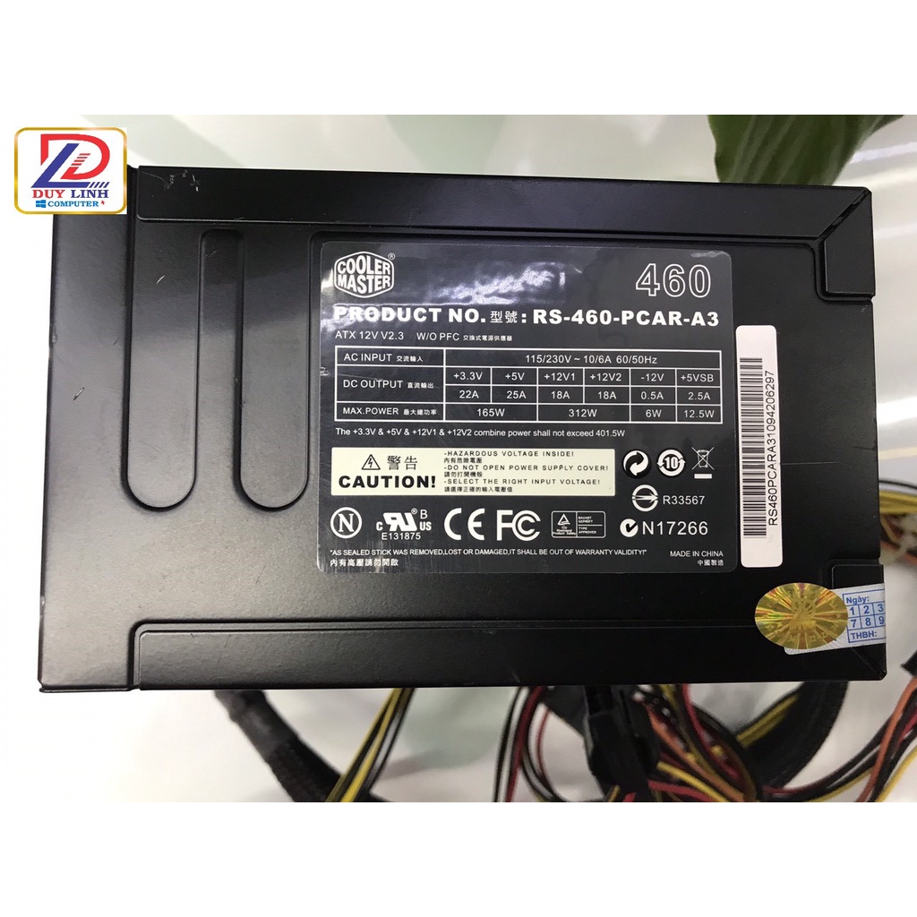 Nguồn công sức thực 450W,500W,550W,600W Dragon và các loại có 8 pin 12v,6 Pin cho vga tặng kèm dây nguồn