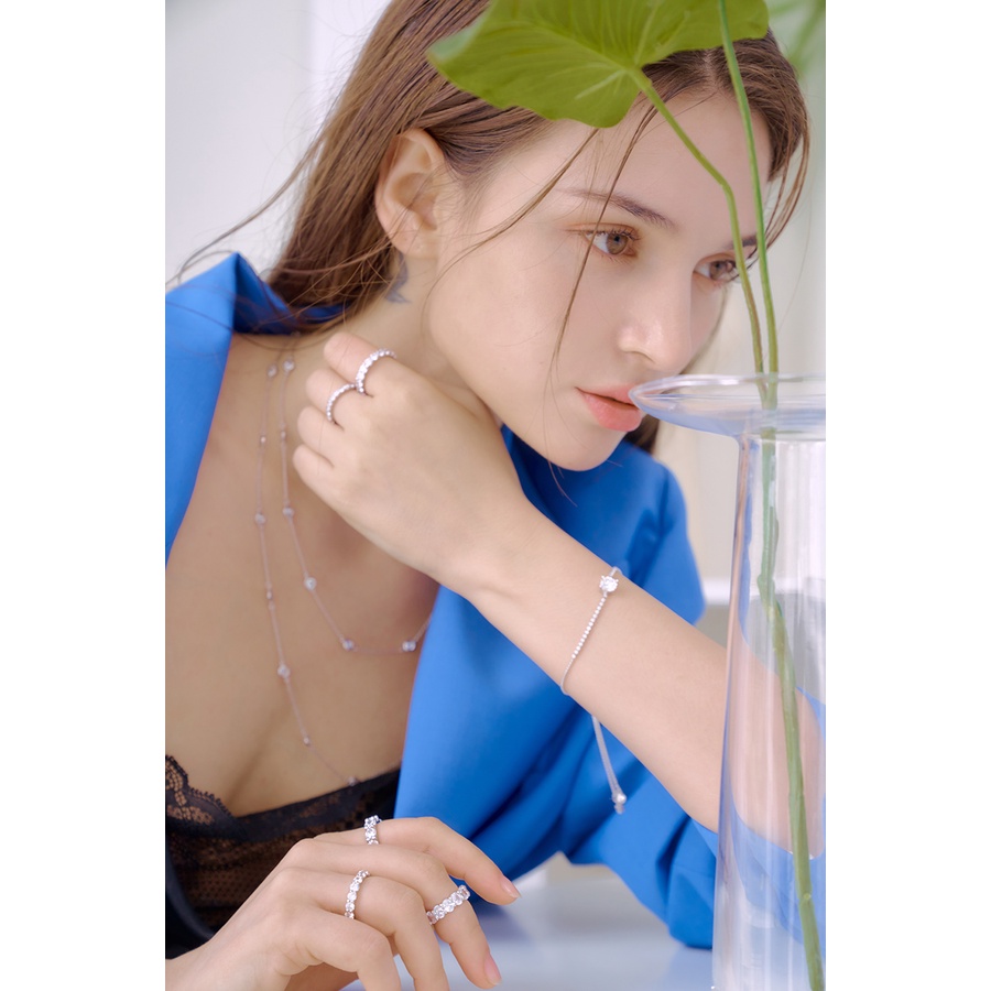 CHÍNH HÃNG NHẪN MACIER 4MM PRONG SETTING TENNIS RING JENO NCT