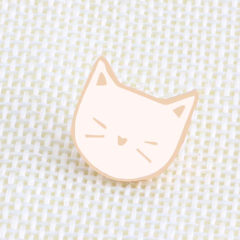 Set 2 ghim cài áo hình mặt mèo đáng yêu cho nữ