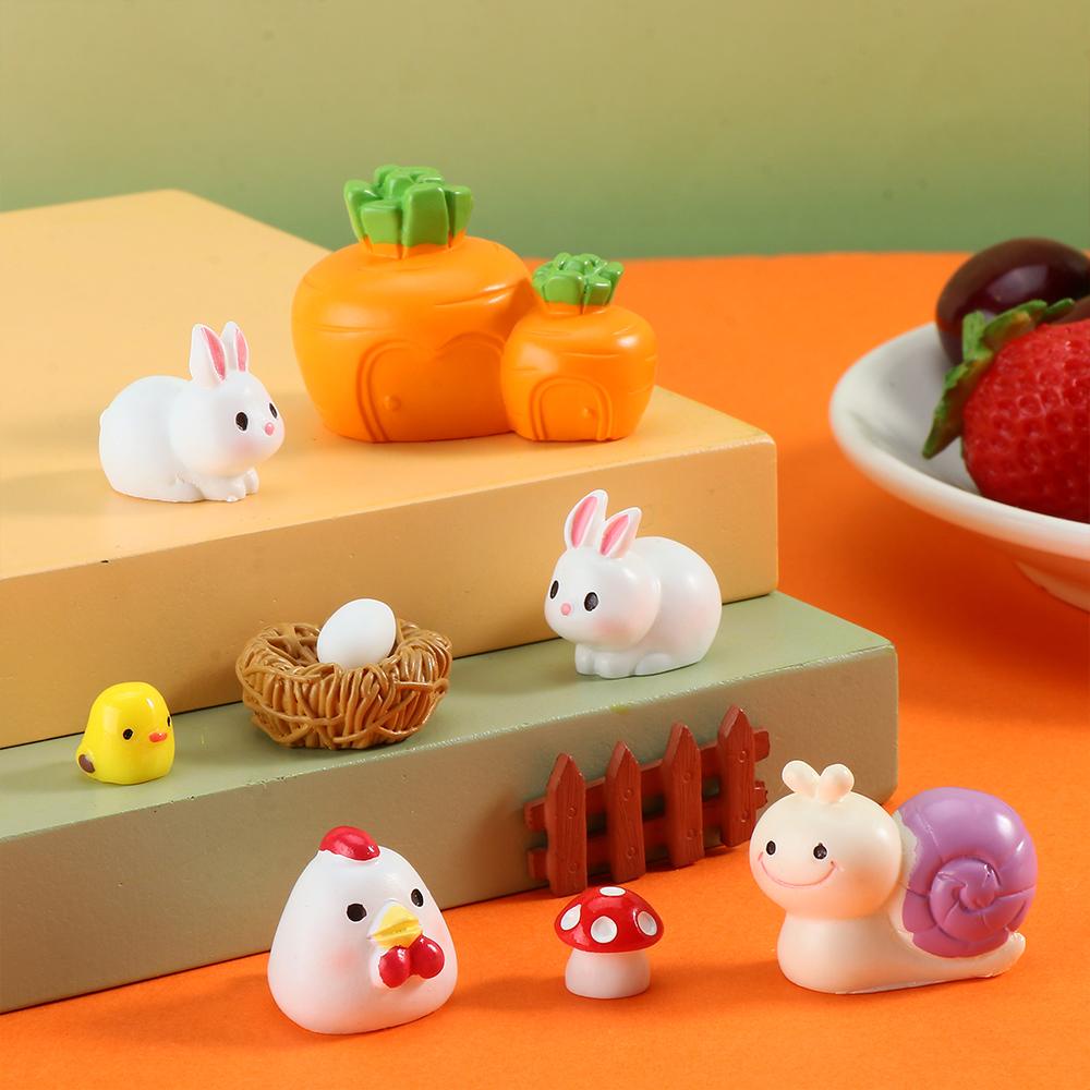 CONOPERY Bộ 3 Tượng Sóc Mini Trang Trí Tiểu Cảnh Bonsai