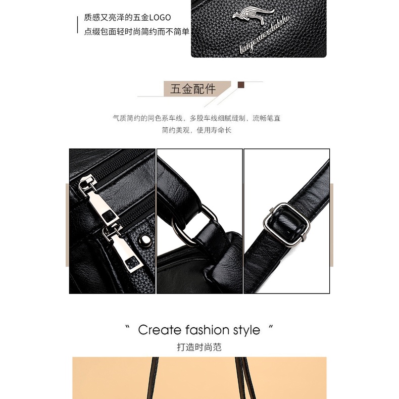 Túi Đeo Chéo Một Bên Vai Bằng Da Thật Thời Trang Mới Dành Cho Phụ Nữ Trung Niên 2022