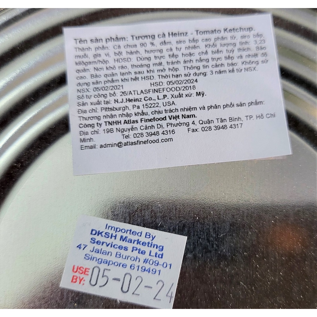 [HỘP 3.23Kg – NHÃN TRẮNG] TƯƠNG CÀ CHUA [USA] HEINZ Tomato Ketchup (als)