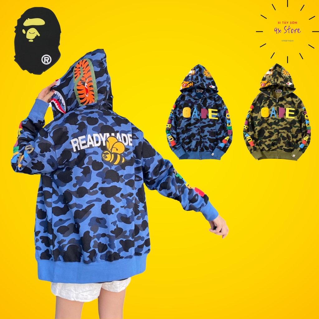 Áo Jacket BAPE x READYMADE in nổi hàng cao cấp Ss2022