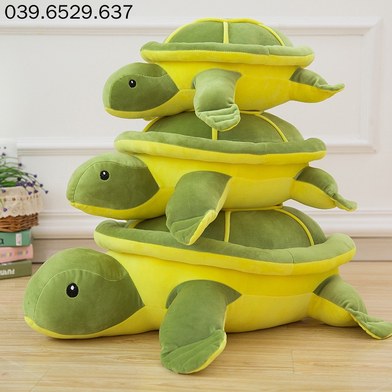 Gấu bông teddy bear hình con rùa, rùa bông màu xanh gấu bông cao cấp Nằm sấp đọc sách Con gái Quà tặng sinh nhật ngày lễ