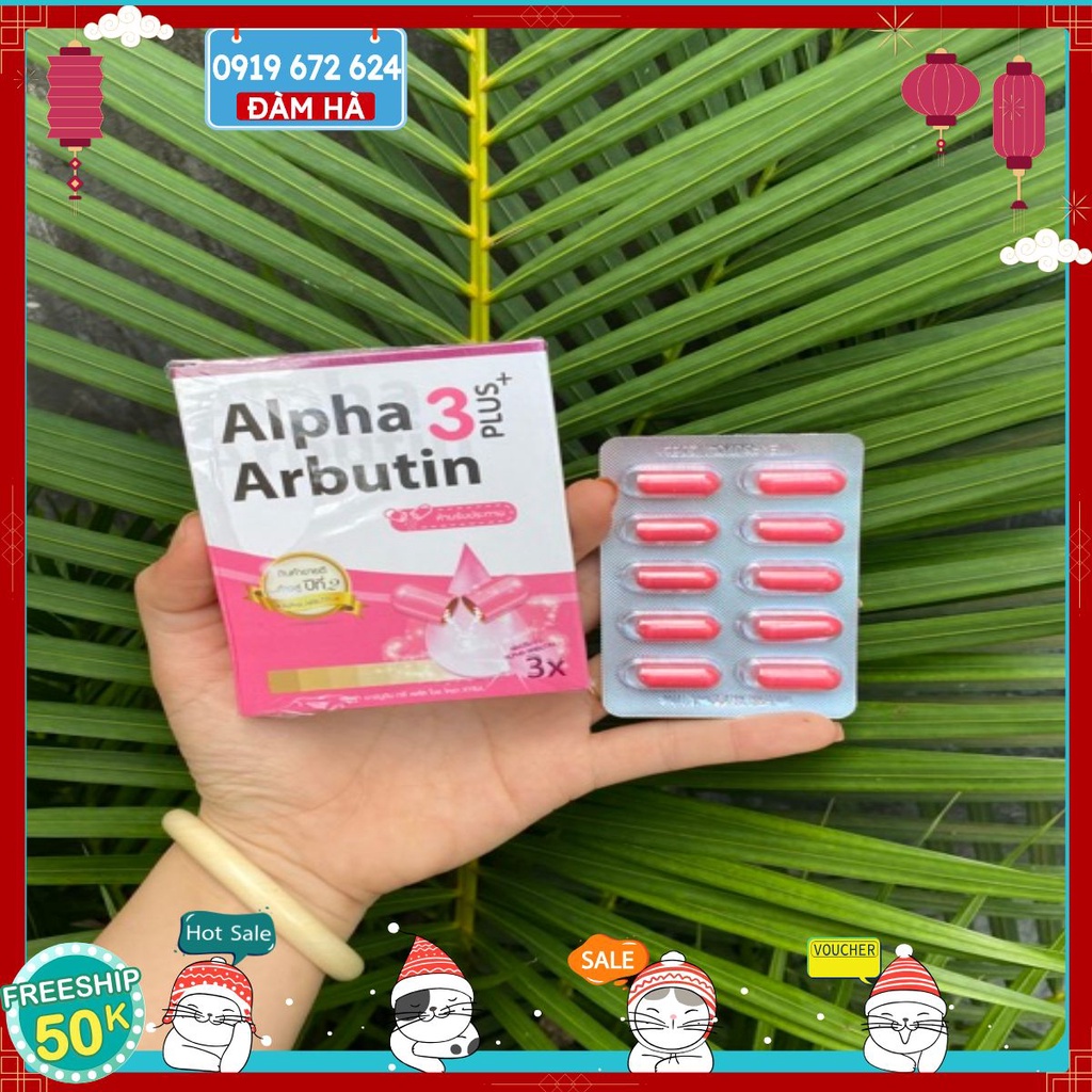 KÍCH TRẮNG BODY ALPHA ARBUTIN THÁI- 10 VIÊN