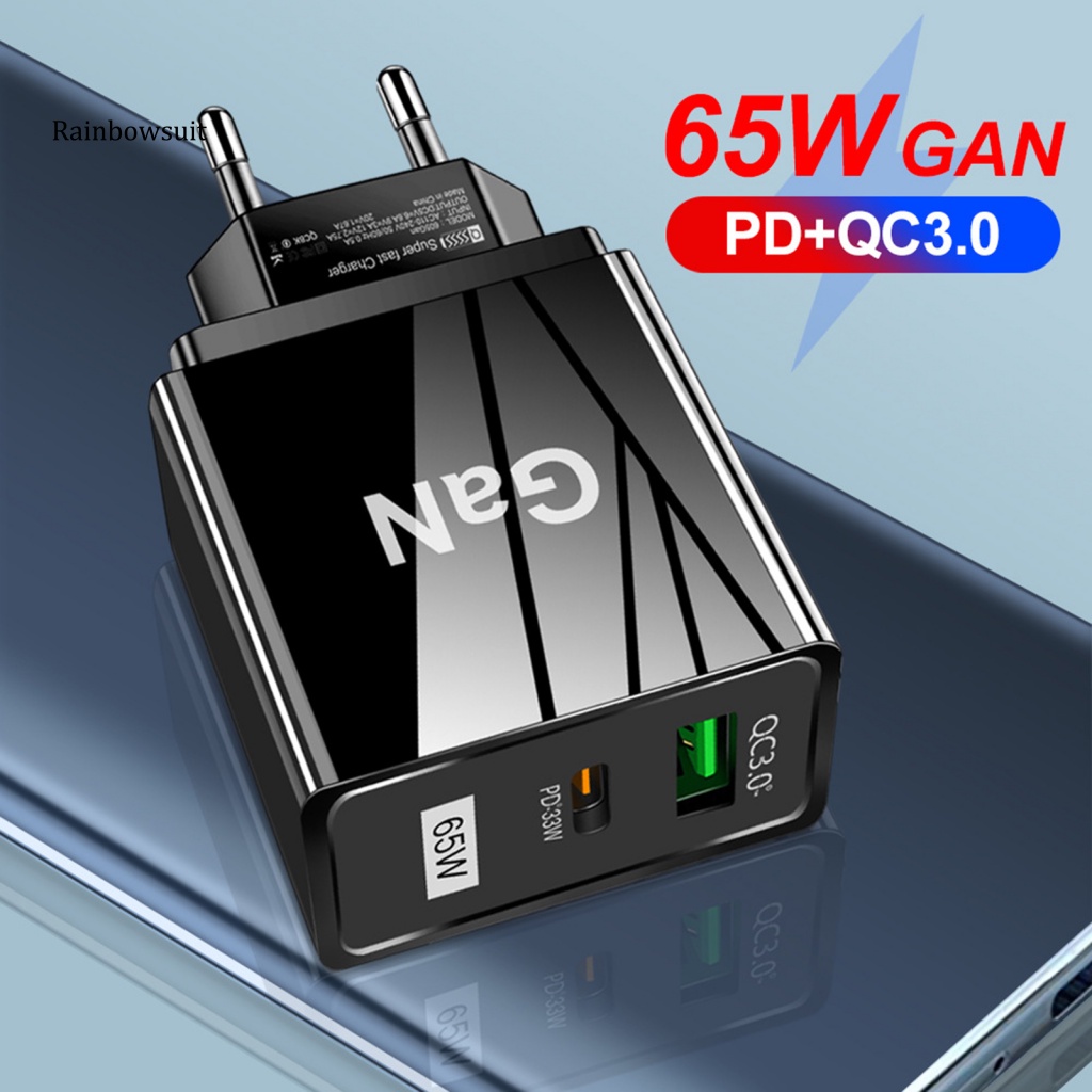 Củ Sạc Nhanh PD Cổng USB 65W Cho Điện Thoại