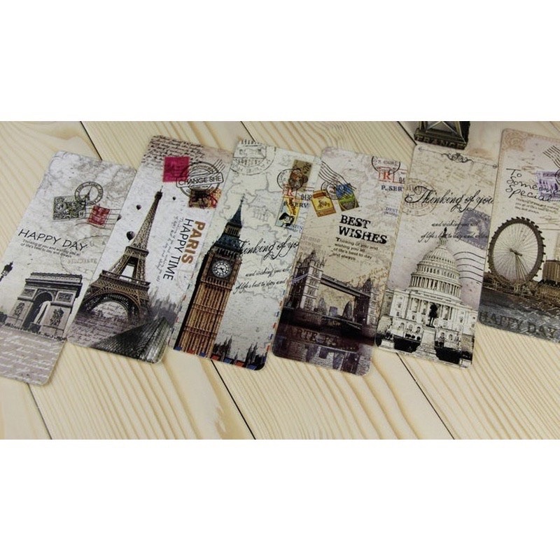 Bookmark thiết kế Tour Eiffel Monument Vintage
