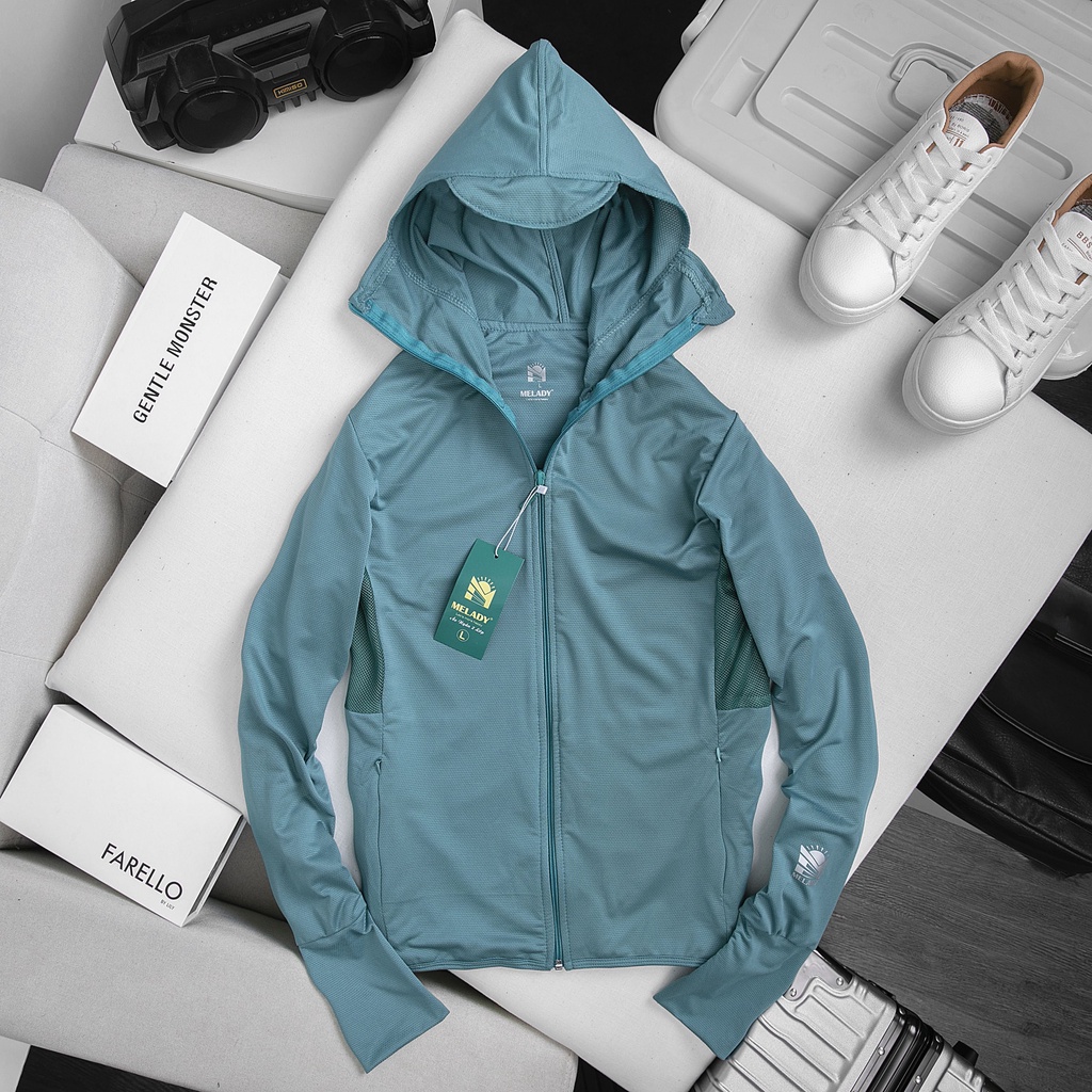 Áo chống nắng nữ 2 lớp chất thun lạnh aircool thông hơi phiên bản 2022