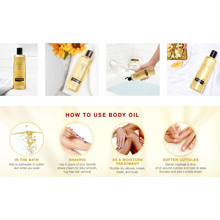 [Hàng mới về] NEUTROGENA Tinh dầu dưỡng sáng da dung tích 250ml | BigBuy360 - bigbuy360.vn