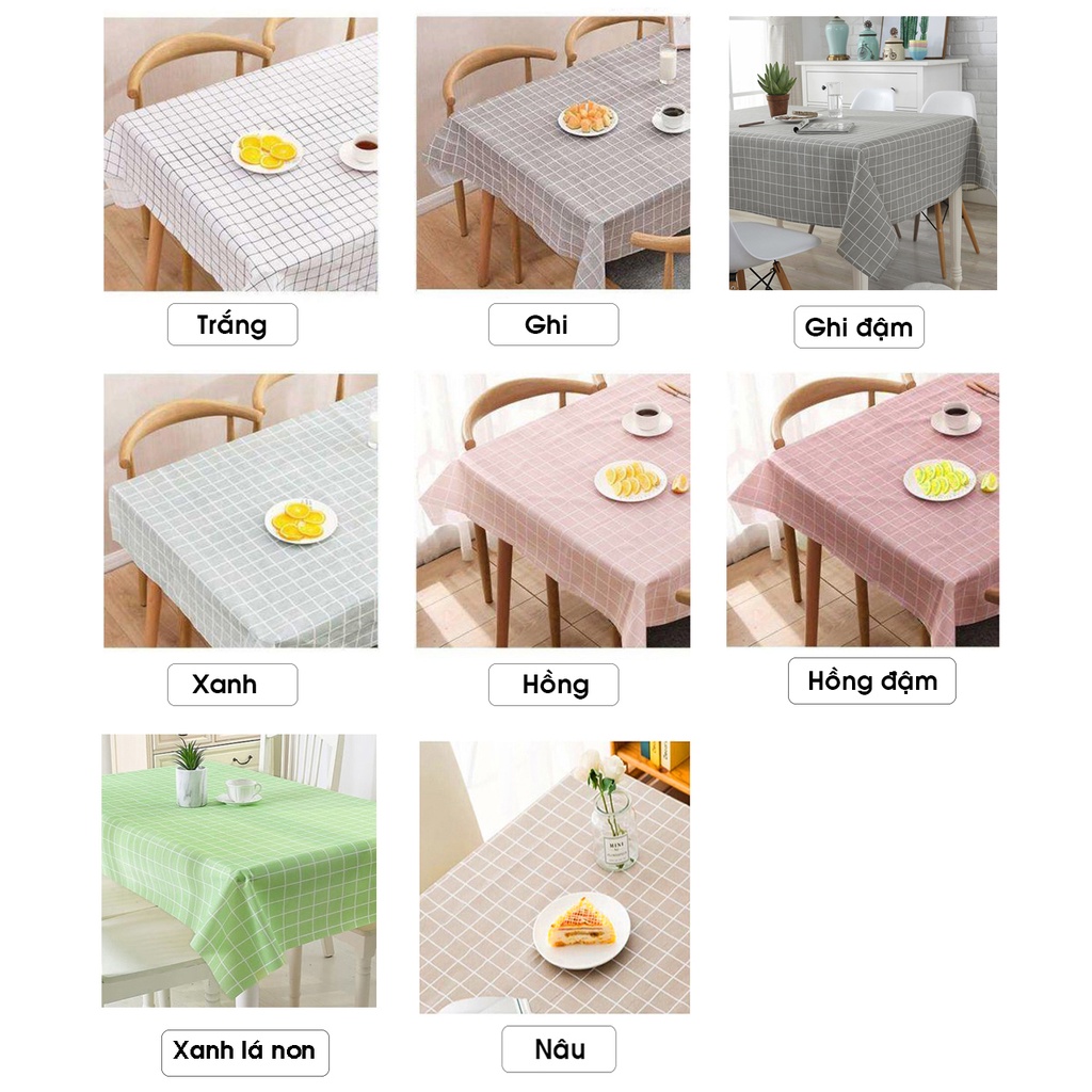 Tấm khăn trải bàn decor trang trí chụp ảnh dã ngoại nhựa pvc chống thấm nước vintage Sumio_offical chụp ảnh kẻ caro