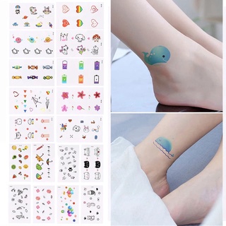 Combo 30 Hình Xăm Dán Flash tatoo Xăm Nước stickers phong cách Hàn Quốc đẹp dễ thương siêu cute giá rẻ