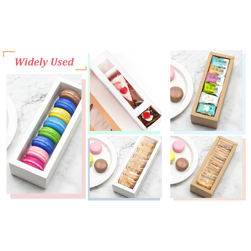 SET 10 HỘP ĐỰNG BÁNH MACARON loại 1 và 2 ngăn