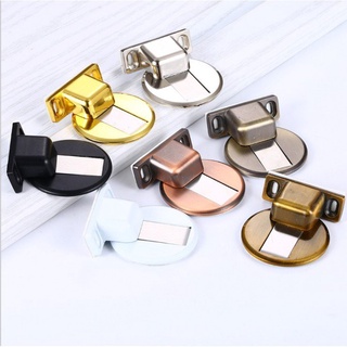 Chặn cửa nam châm đế mỏng/Chặn cửa thông minh, chống va đập - kèm miếng dán 3M & ốc vít, ảnh thật -dc4258