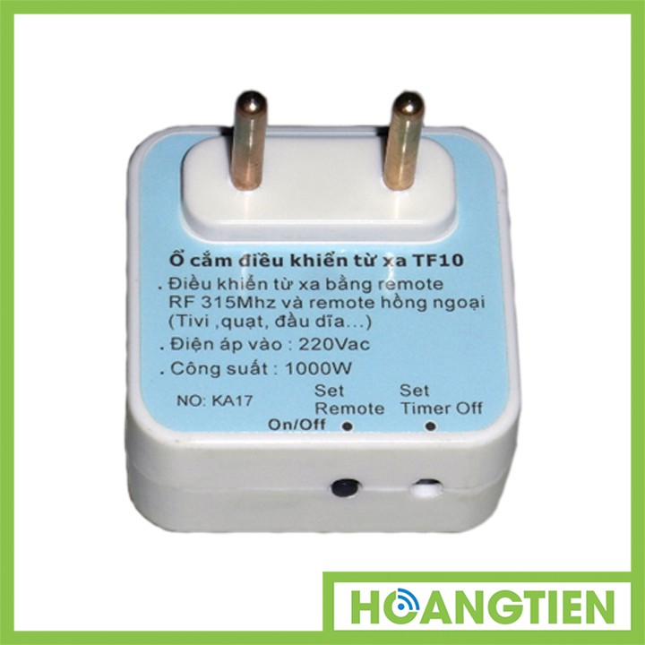 [Mã SR14MAY5 giảm 20K đơn 50K] Ổ cắm điều khiển từ xa hồng ngoại + RF TPE TF10