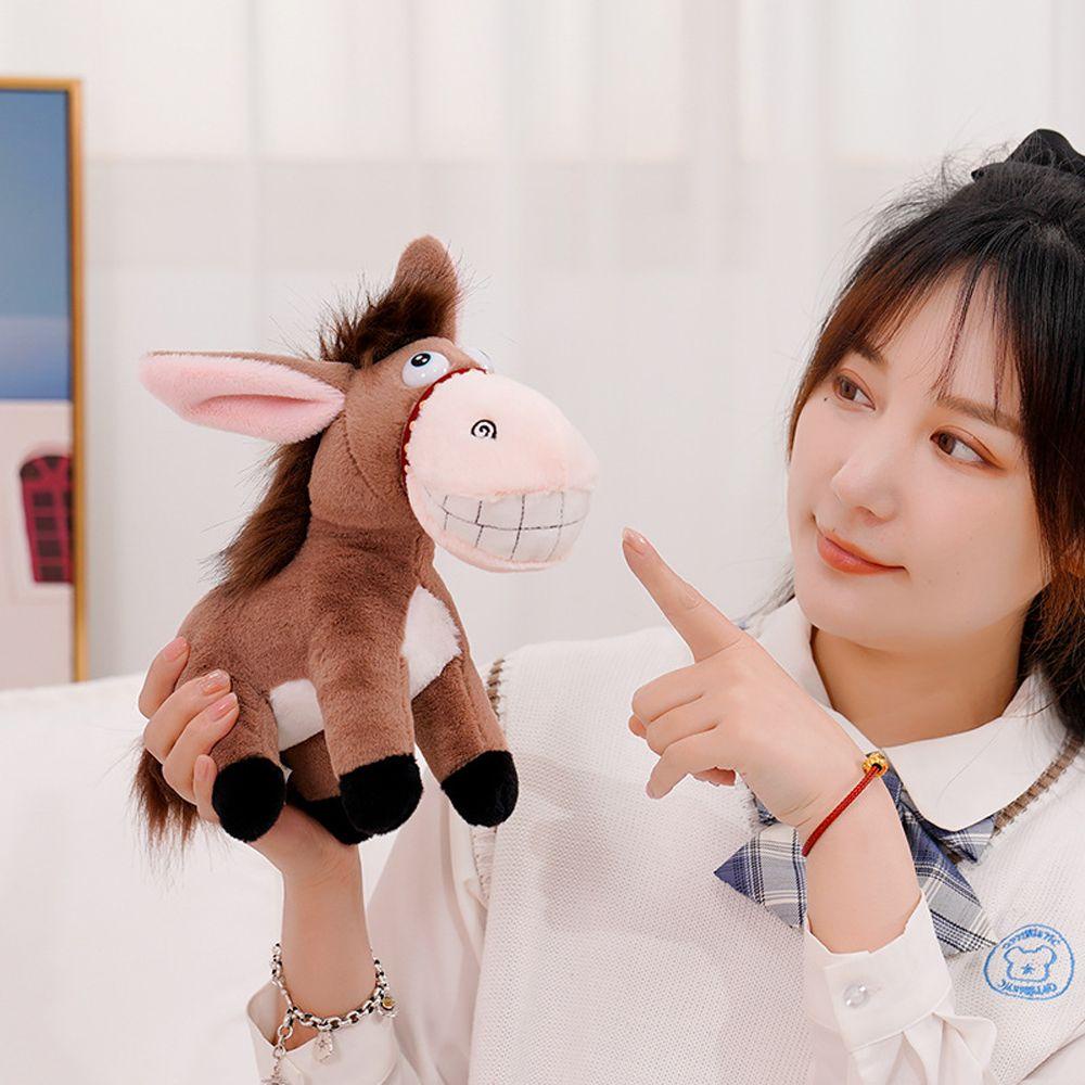 Đồ chơi nhồi bông Hình Con Lừa Mềm Mại Trang Trí Nhà Cửa