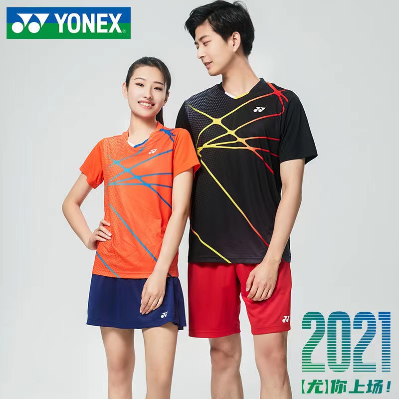 Áo Thun Thể Thao Cầu Lông Yonex Ngắn Tay Thoáng Khí Mau Khô Thời Trang Cho Nam Nữ