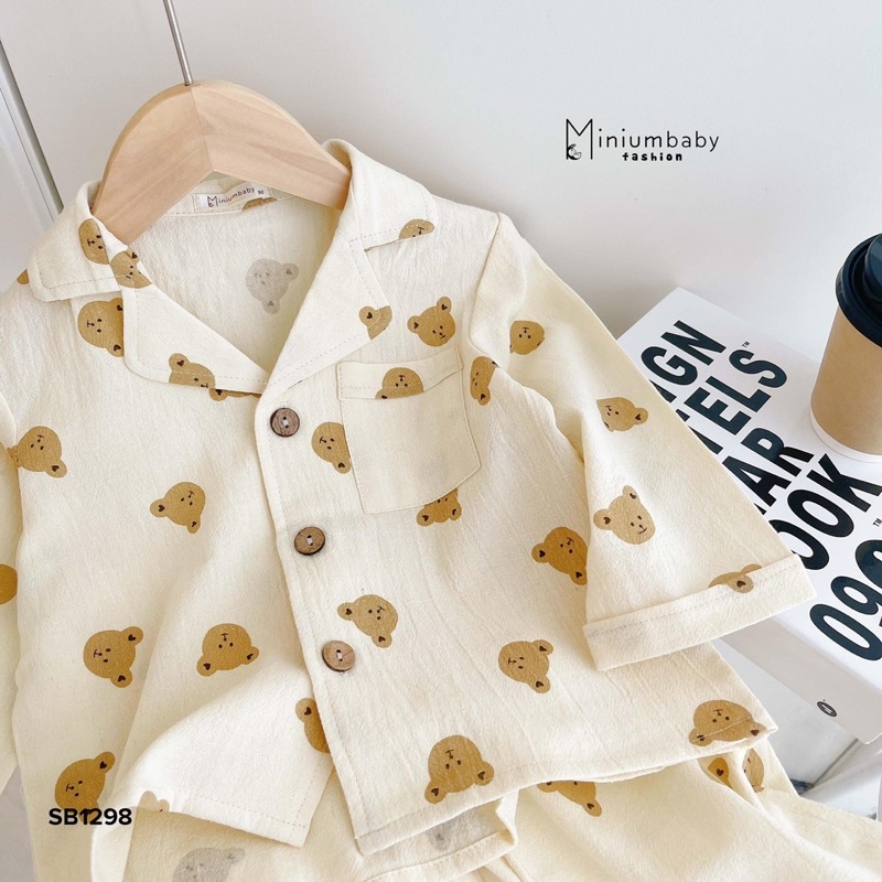 vải thô đũi gấu tai tim 100% cotton mềm mát