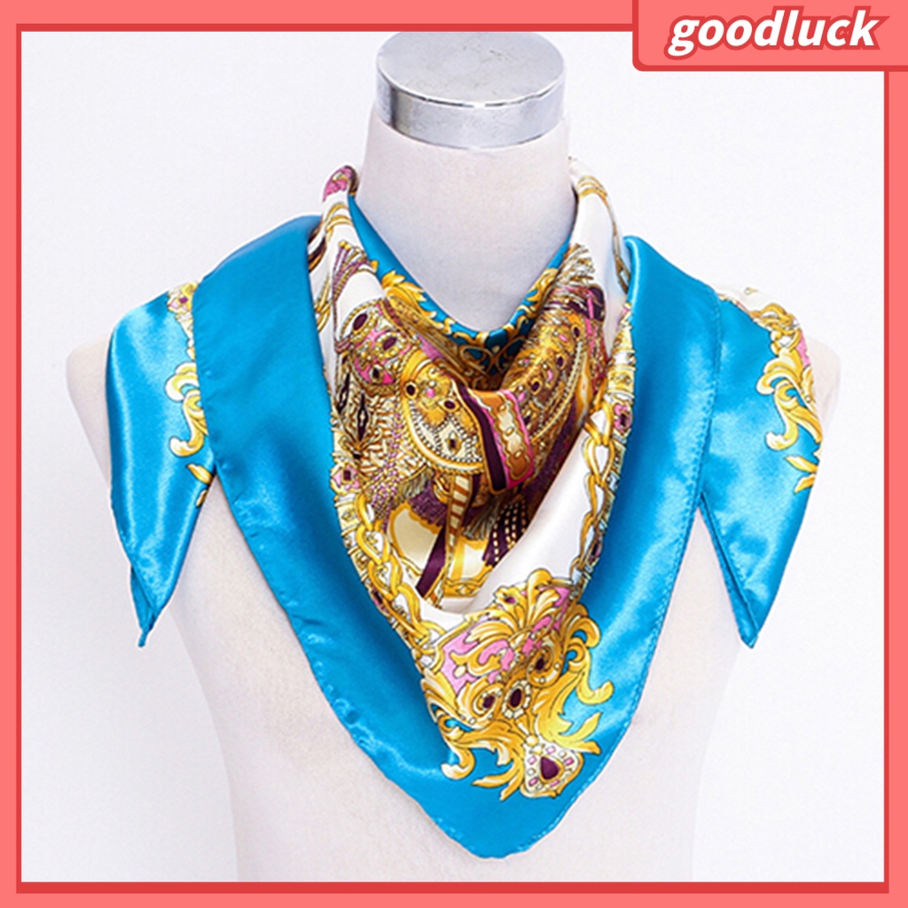 Khăn Choàng Vuông 90x90cm Chất Liệu Lụa Satin