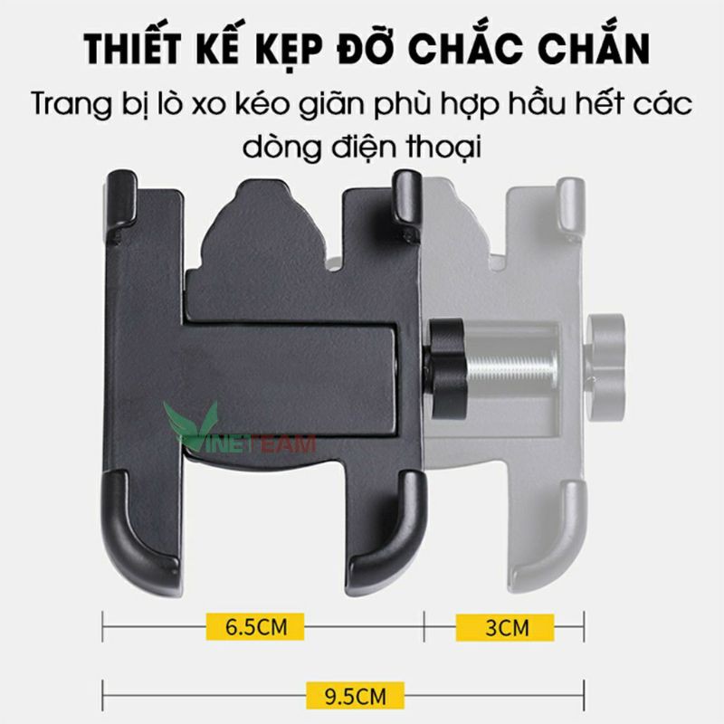 Giá Đỡ Kẹp Điện Thoại Gắn Xe Máy C2 Chống Rung, Chống Cướp Cực Chắc Chắn