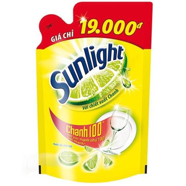 NƯỚC RỬA CHÉN BÁT SUNLIGHT CHANH TÚI 750G