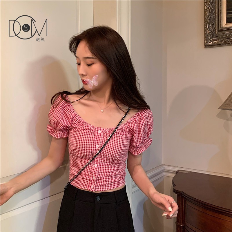 Áo Sơ Mi Ngắn Tay Kẻ Sọc Kiểu Retro Hàn Quốc Thời Trang 2020 | BigBuy360 - bigbuy360.vn