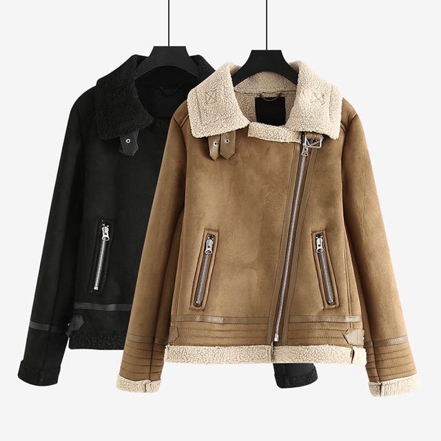 Áo khoác da lộn Zara