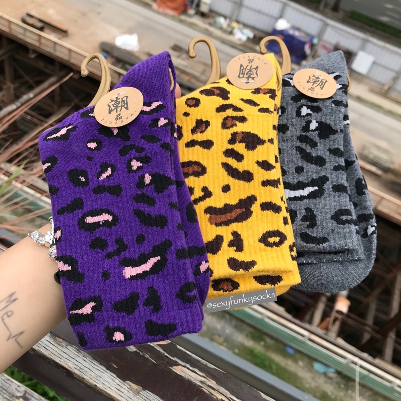 TẤT VỚ DA BEO HÀN QUỐC ULLZANG XINH XẮN THỜI TRANG UNISEX