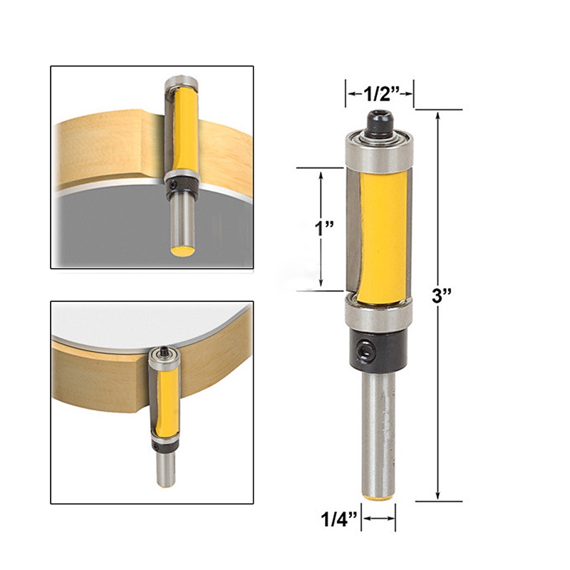 Mũi Phay Gỗ 1 / 4 '' Cao Cấp Tiện Dụng Kèm Phụ Kiện