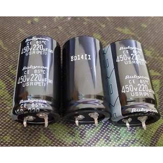 Tụ rubycon 220uf 450v - chính hãng