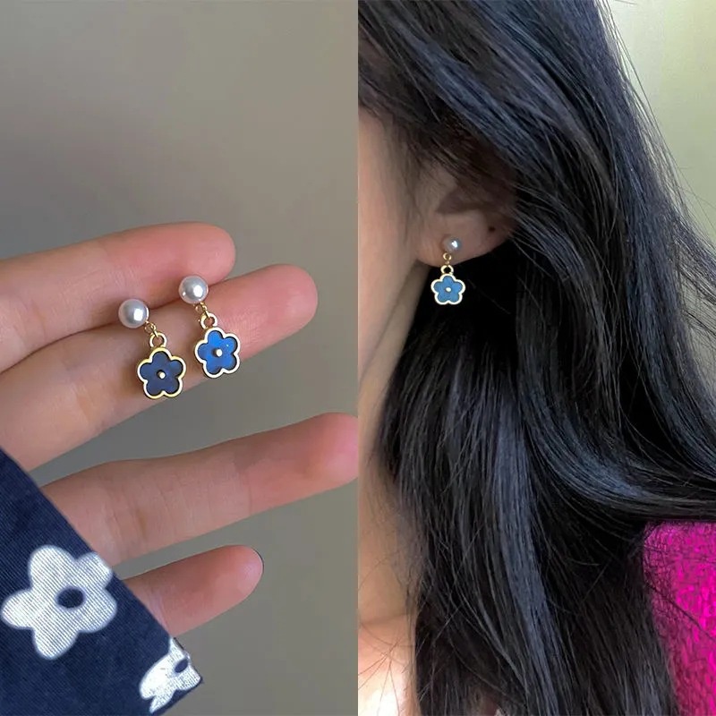 MANYUE Bông tai mạ bạc 925 nhiều kiểu dáng tùy chọn đơn giản thời trang phong cách Hàn Quốc cho nữ