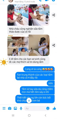 Sữa tắm thảo dược cho bé