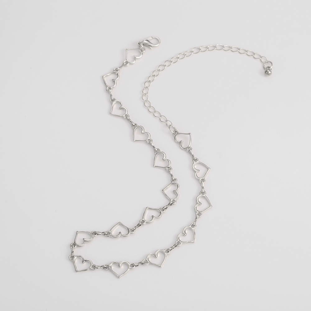 vòng cổ Hợp Kim Mặt Trái Tim Dễ Thương Cho Nữ