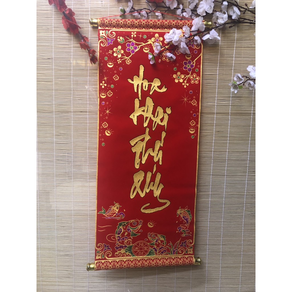 TẾT - LIỄN ĐƠN LỚN TRANG TRÍ TẾT - KÍCH THƯỚC 29cm x 67cm