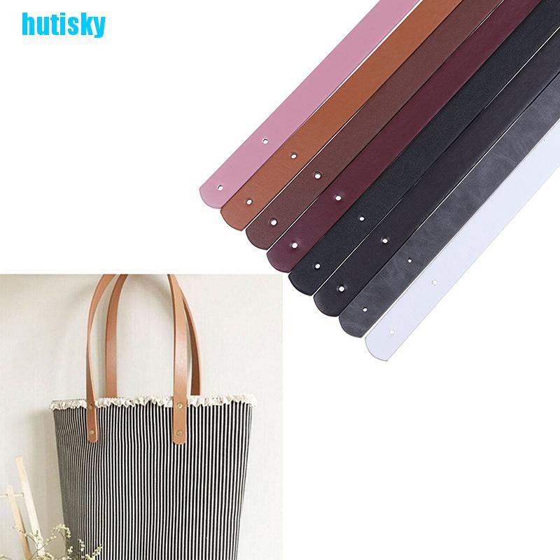 hutisky 2Pc/Set PU Leather Tote Bag Strap Replacement for Handbag Detachable Handle Belt KUI